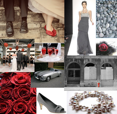 looking for cream berry and silver gray wedding color inspiration boards 